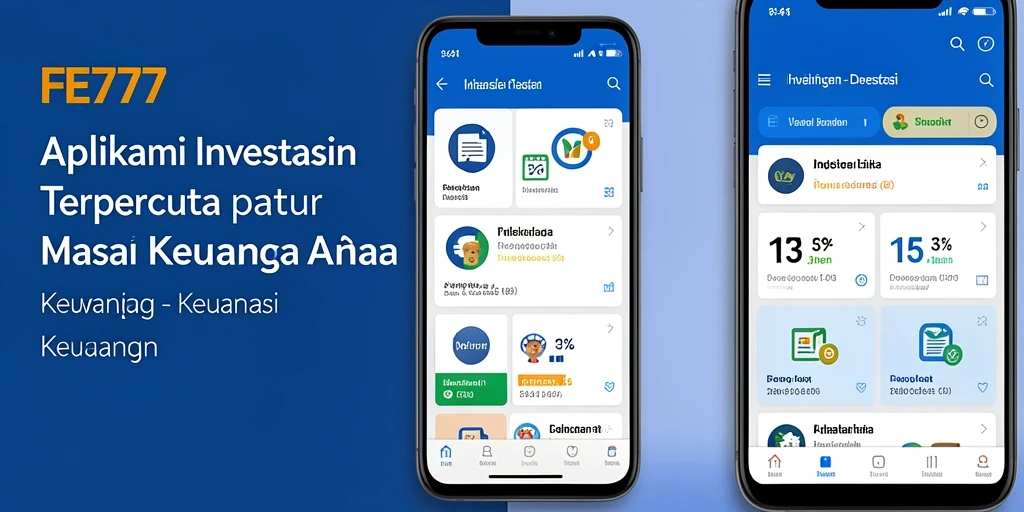 Screenshot dari aplikasi FE777 menunjukkan antarmuka investasi yang user-friendly.