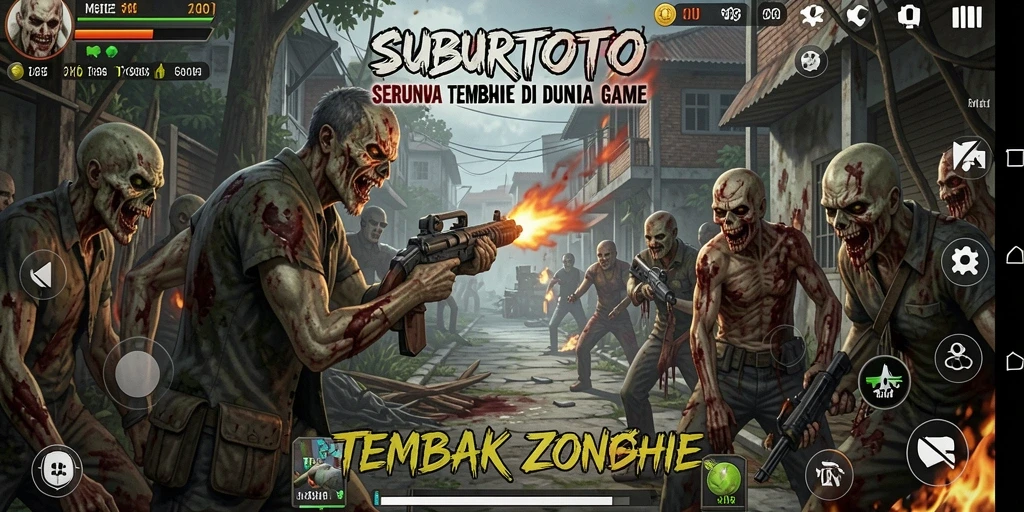 Tampilan seru SUBURTOTO saat membasmi zombie.