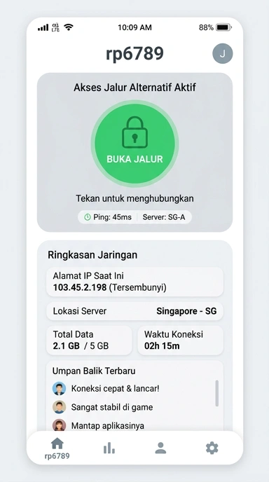 Tampilan link alternatif rp6789